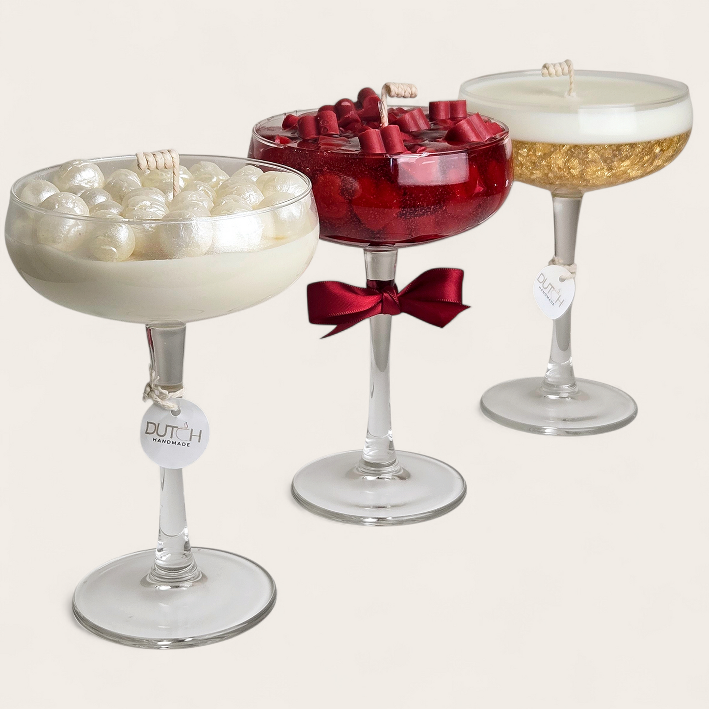 Cocktail kaarsen Deluxe – Set van 3