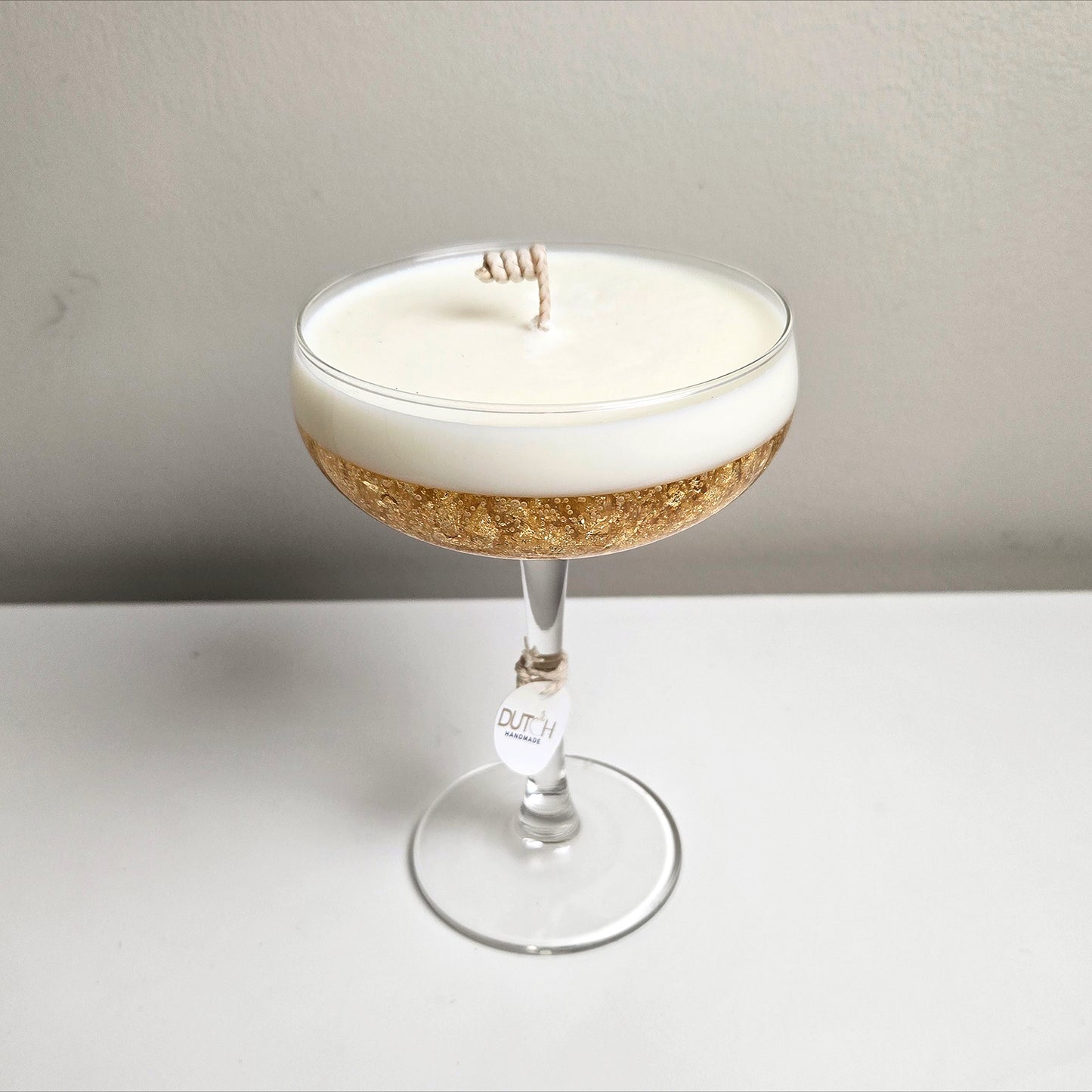 Cocktail Kaars - Glitter Gold Champagne