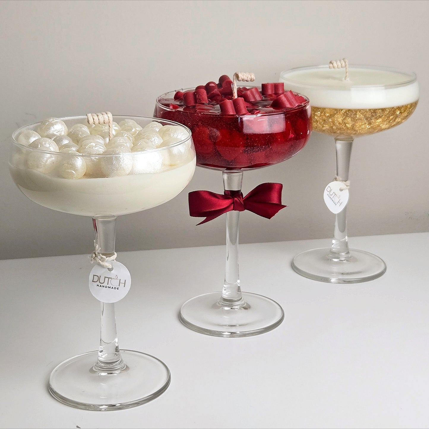 Cocktail kaarsen Deluxe – Set van 3