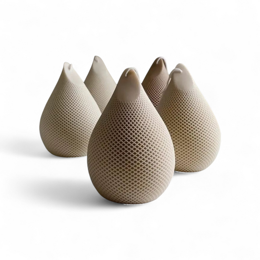 Decoratiekaars - Raindrop - 13 cm - diverse kleuren