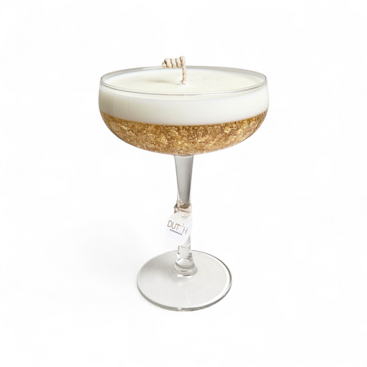 Cocktail Kaars - Glitter Gold Champagne