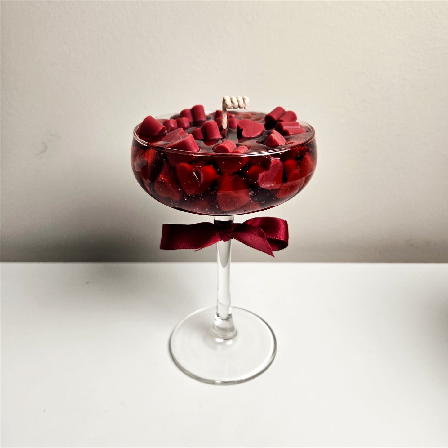 Cocktail Kaars - Warm Red Hearts