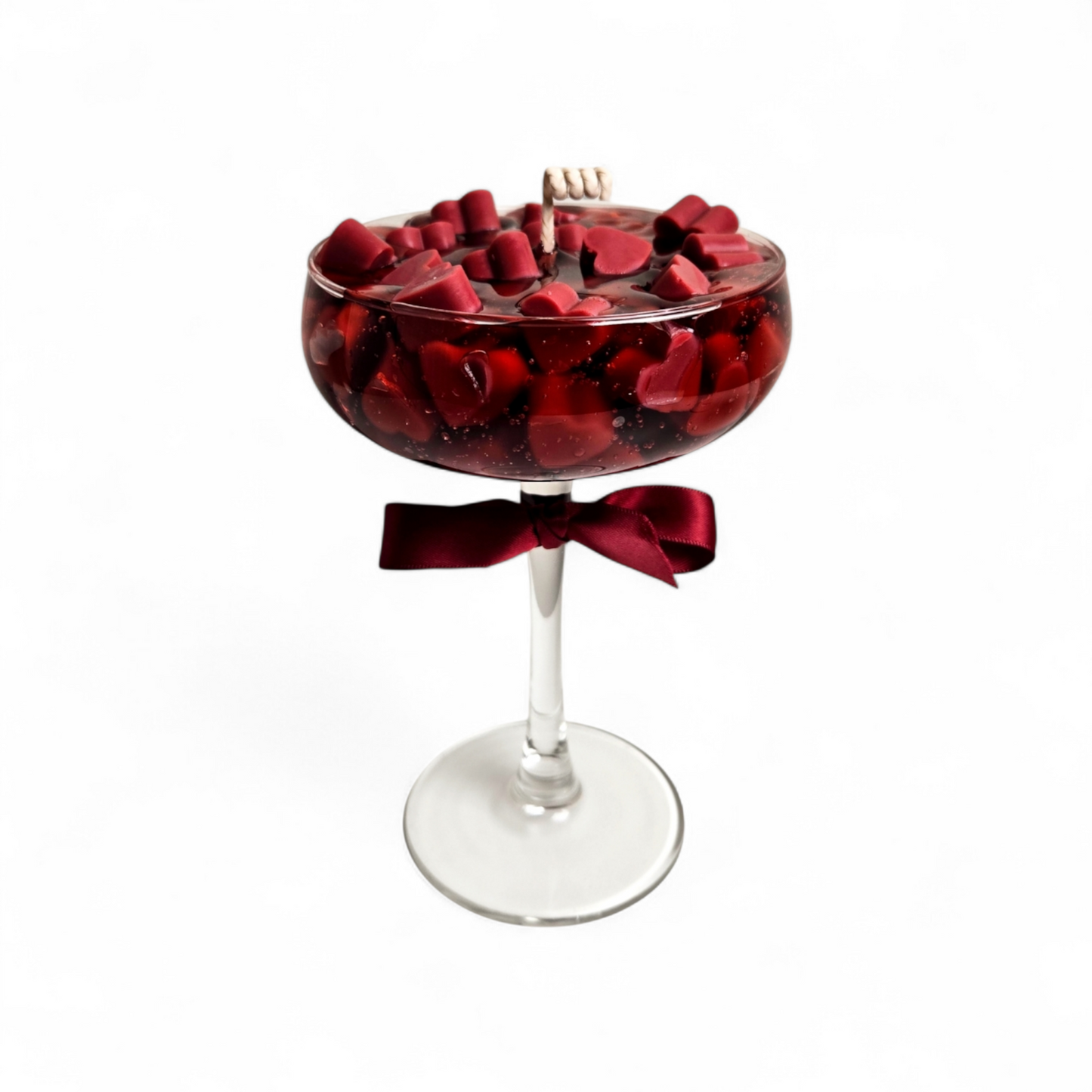 Cocktail Kaars - Warm Red Hearts