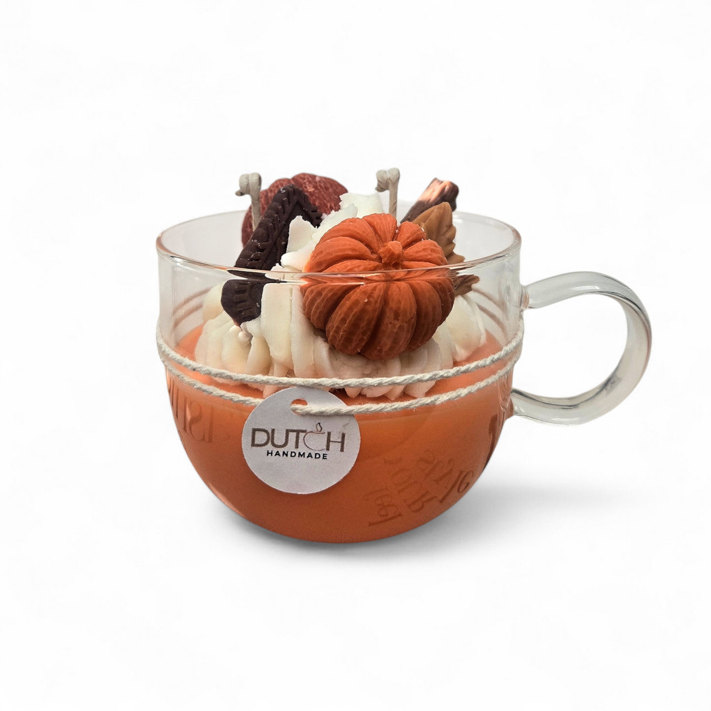 Geurkaars- Pompoen deluxe  Kaars ø 10 cm