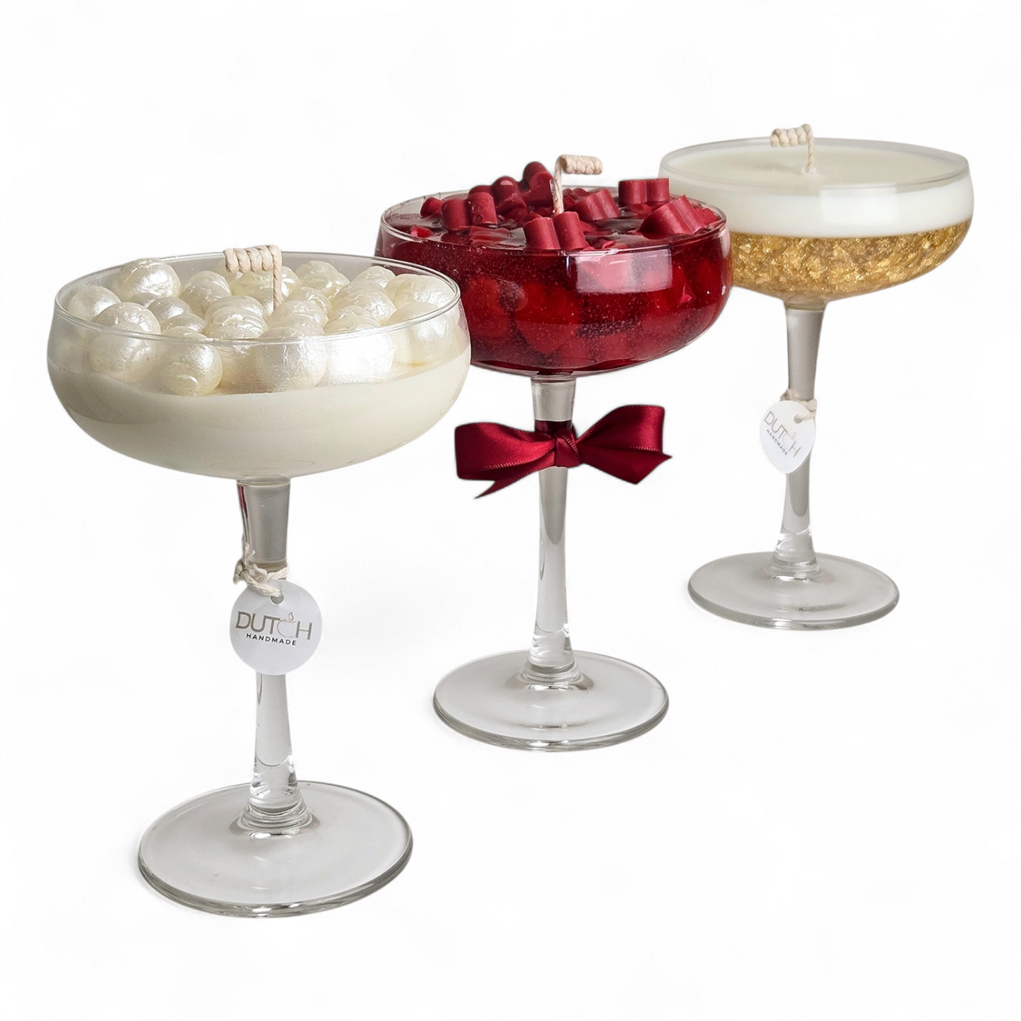 Cocktail kaarsen Deluxe – Set van 3